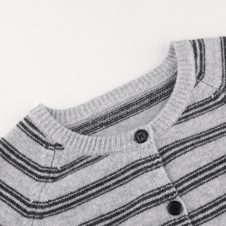 striped cardigan /3color　un1638