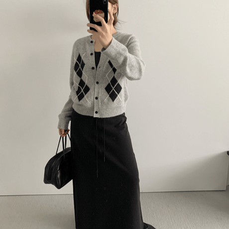 retro cardigan /2color　un1624