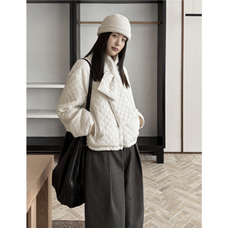 collarless cotton jacket /3color　un1637