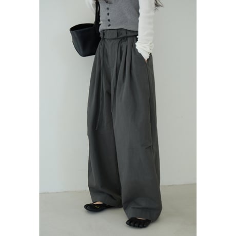 Drape Tuck Pants　/3color  un1777