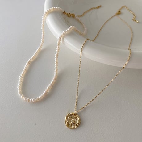 two-piece pearl necklace　un1211