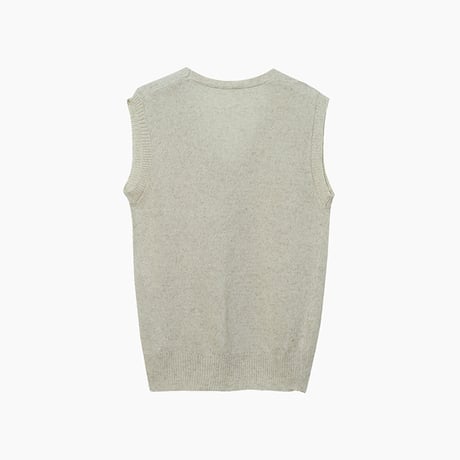 lace knit vest　/2color　un2074