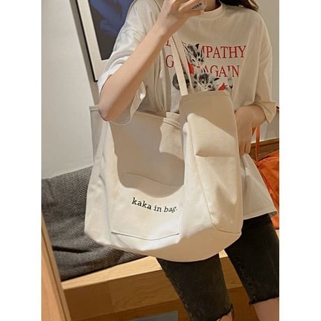 logo large tote bag /4color　un1180