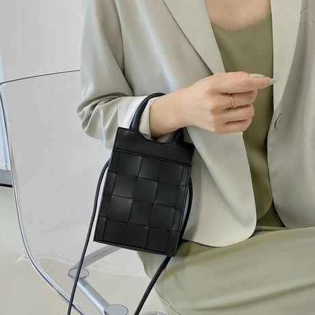 mesh mini shoulder bag /4color　un1197