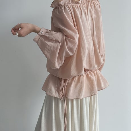 off shoulder airy blouse　/2color　un2022
