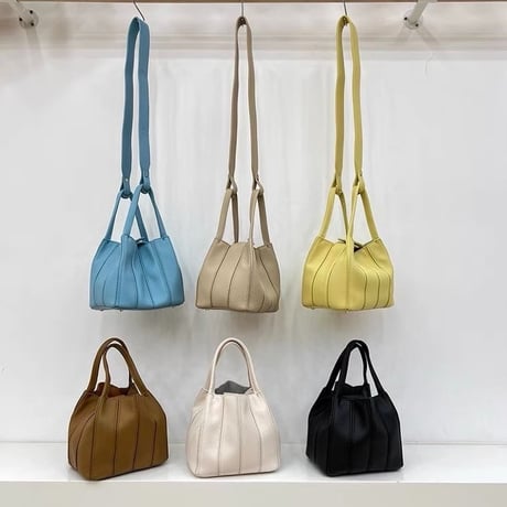 2way square mini bucket bag /6color　un1188