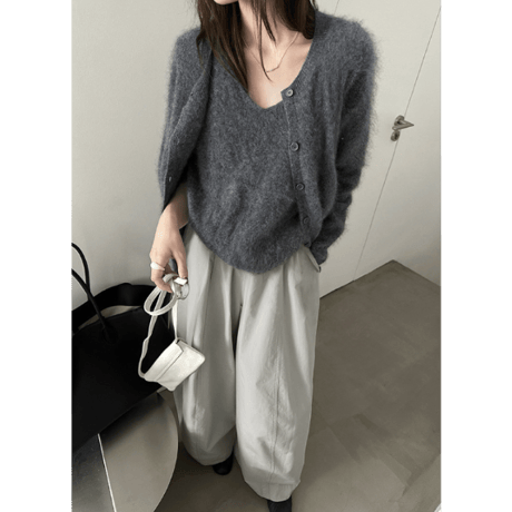 collarless cotton jacket /3color　un1640