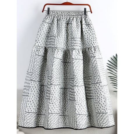 jacquard Aline skirt /2color　un1369
