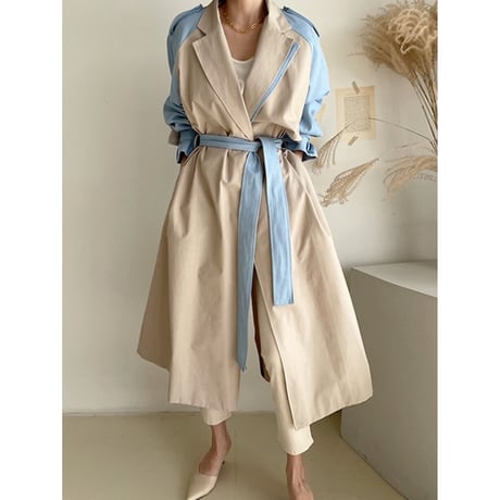 bicolor trench coat　un1267