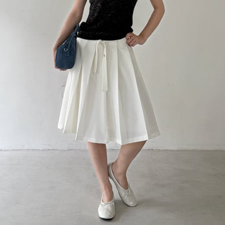 pleated wrap mini skirt　/2color　un1903