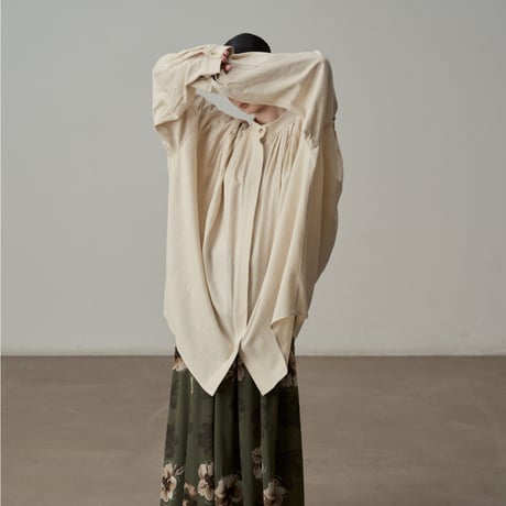soft gather loose shirt　un1823