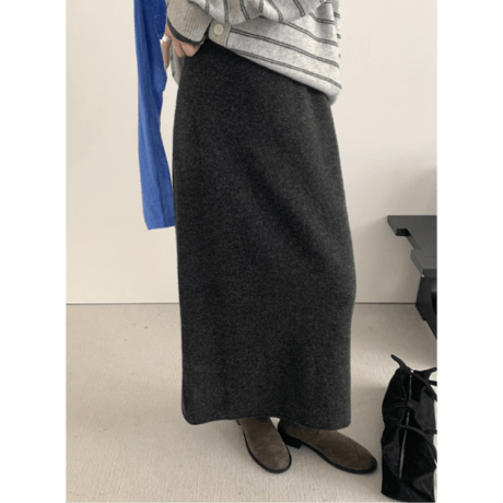 wool slim skirt /2color　un1645
