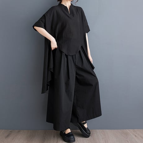 asymmetrical blouse　/4color　un1764