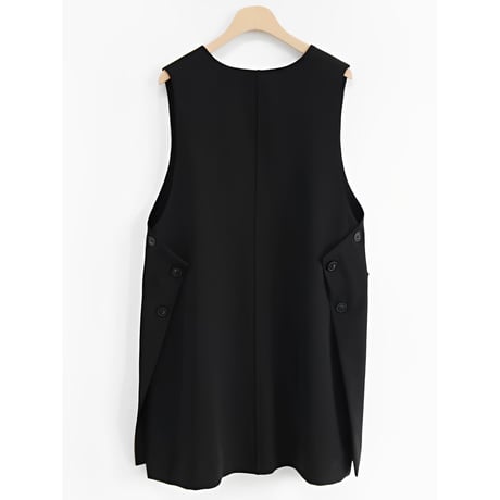 side button gilet /2color　un1282