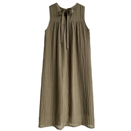 airy gauze sleeveless dress　/2color　un2098