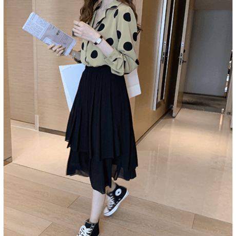 chiffon blouse/3color　un1612
