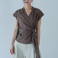 wrap airy blouse　/2color　un2101