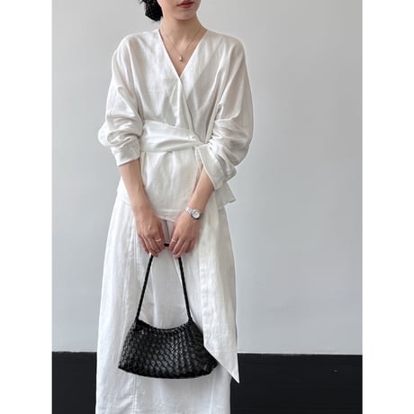 wrap waist two piece dress　/3color　un2011
