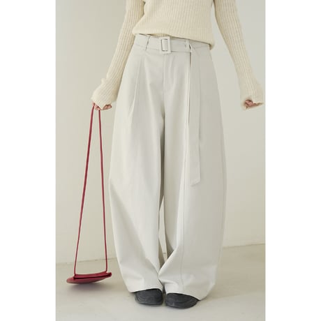 belt wide slacks　/2color  un1780