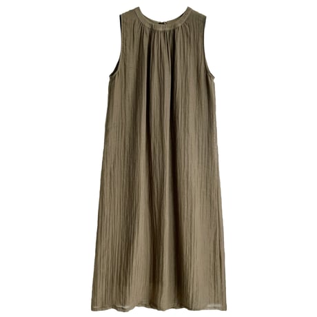 airy gauze sleeveless dress　/2color　un2098