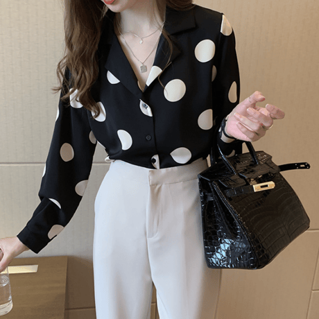 chiffon blouse/3color　un1612