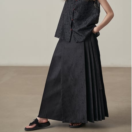 pleated skirt　/2color  un1795