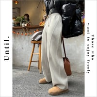 casual straight pants /2color　un1164