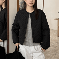 collarless cotton jacket /3color　un1637