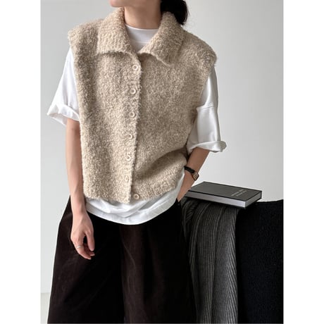 knit vest /4color　un1683