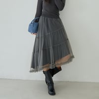 mist tulle skirt　/2color  un1783