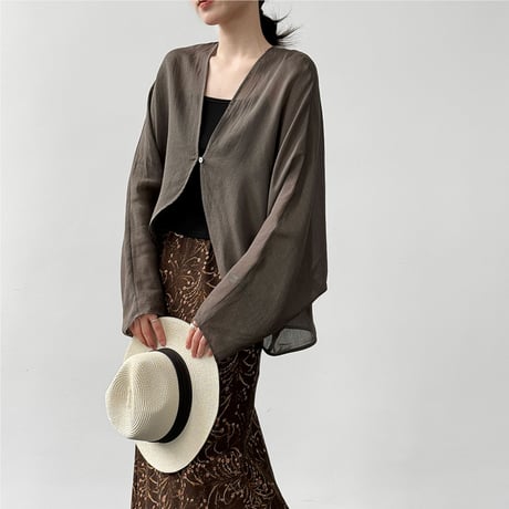airy sheer dolman cardigan　/3color　un2145