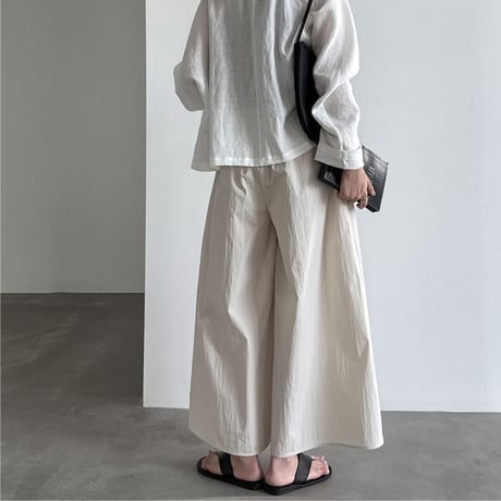 volume wide tuck pants　/2color　un2023