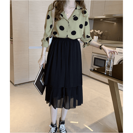 chiffon blouse/3color　un1612
