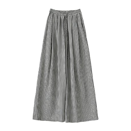 stripe relaxed wide pants　un2047