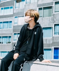 EBE-038-BLK / Flower track top / BLACK