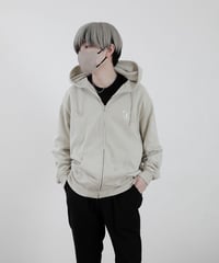 EBE-053-BGE / rose zip hoodie