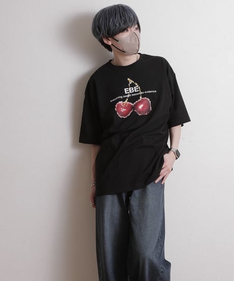 EBE-061-BLK / cherry big tee