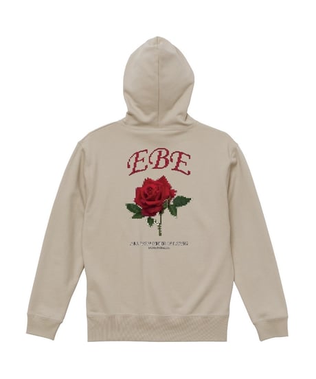 EBE-053-BGE / rose zip hoodie