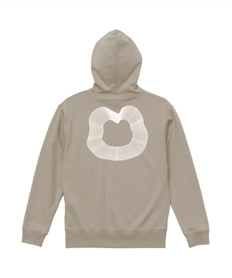 EBE-049-BGE / Blur Bear hoodie