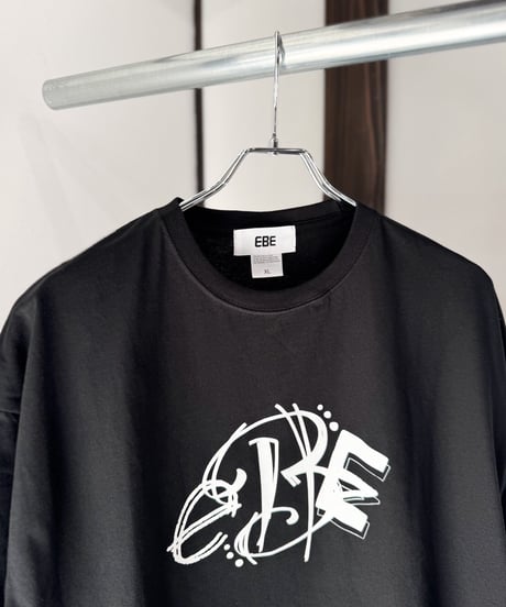 EBE-062-BLK / drawing logo big tee