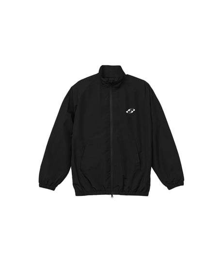 EBE-077 / sports logo jacket / BLACK