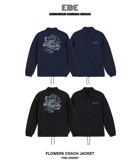 EBE-048-NVY / Flower coach jacket