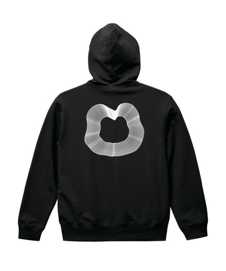 EBE-049-BLK / Blur Bear hoodie