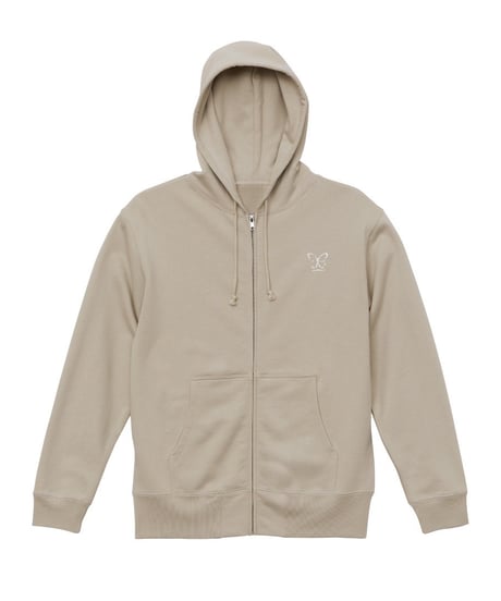 EBE-053-BGE / rose zip hoodie