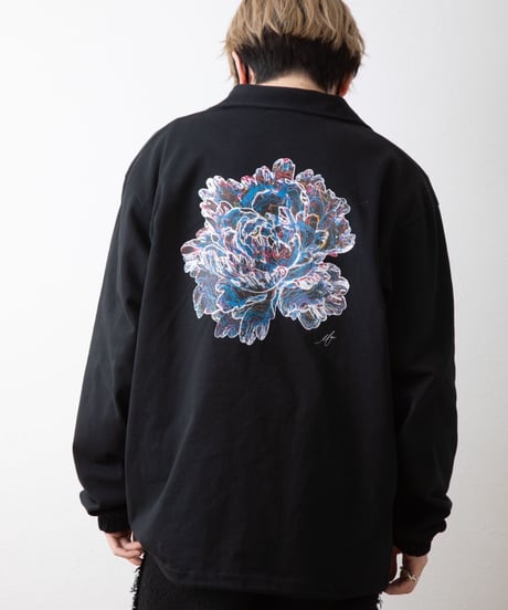 EBE-048-BLK / Flower coach jacket