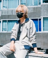 EBE-038-GRY / Flower track top / GRAY
