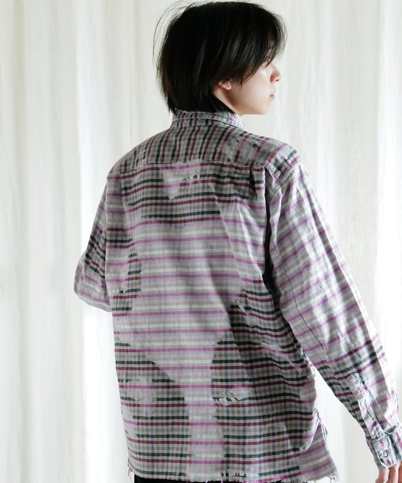 色褪せチェックネルシャツ | fluke