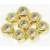 【再入荷/限定10set】GOLD 7mmナット（ROLL-LINEプレート用）　１セット（８個）