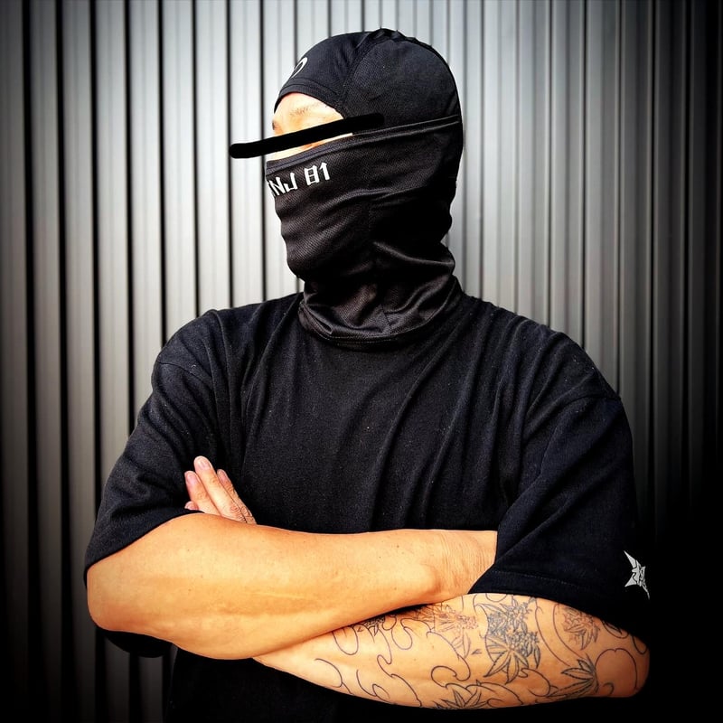 リフレクター手裏剣ロゴ 8.2オンス オーガニックコットン Tシャツ