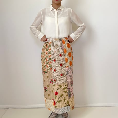 yurulyユルリー カンバディアキルト パッチワークスカート こんにちは🌼 ⁡ カンバディアキルトスカート 専門店のYuRuly -ユルリィ